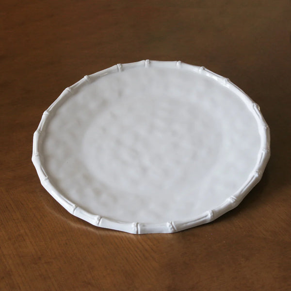 Beatriz Ball Bamboo Round Platter in White