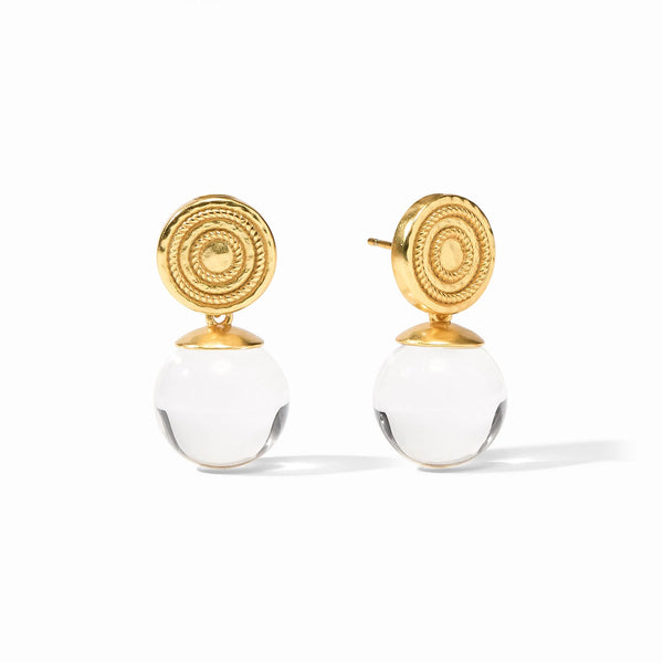 Julie Vos Madison Earring in Gold Acrylic