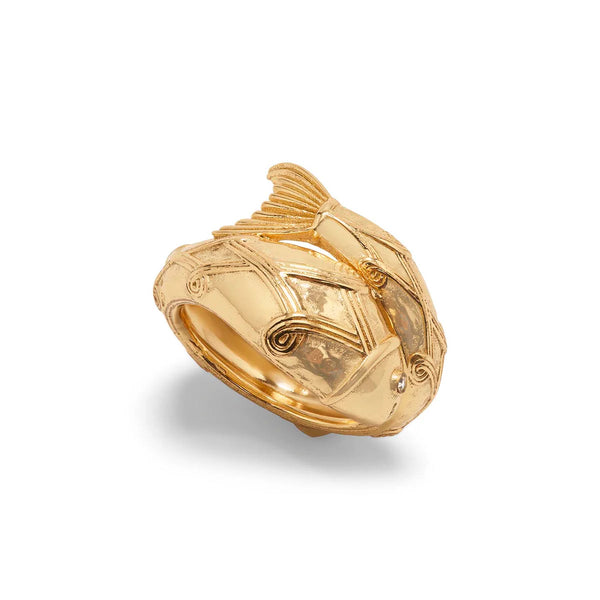 Capucine De Wulf Poisson Wrap Ring in Gold