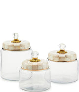 Mackenzie Childs Mocha Check Kitchen Canister (Three Size Options)