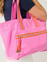 Pink + Orange Jet Tote