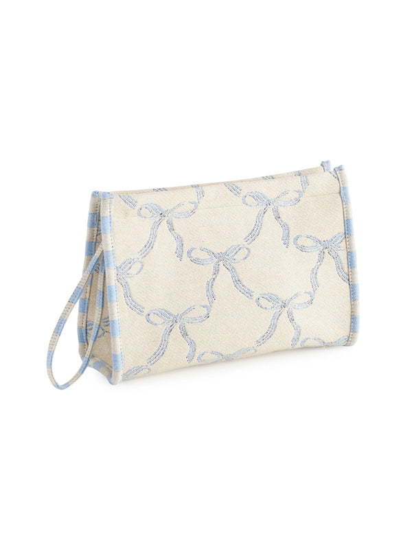 Bella Zip Pouch in Blue