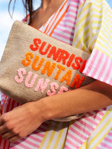 "Sunrise Suntan Sunset" Zip Pouch