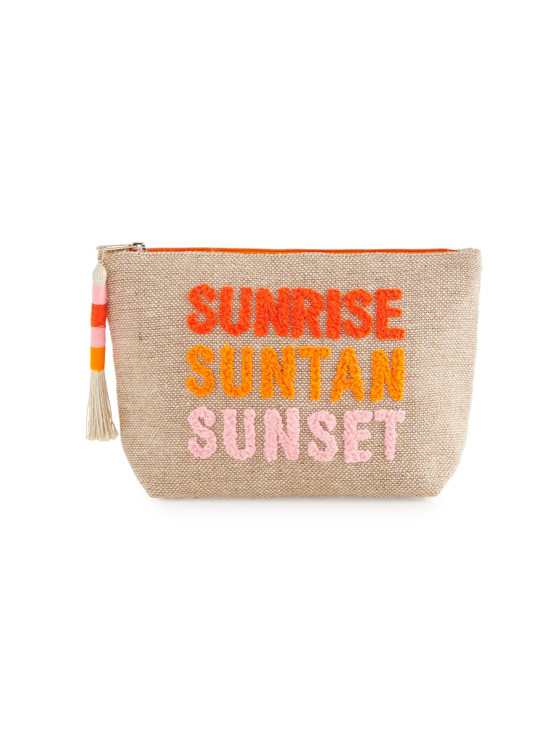 "Sunrise Suntan Sunset" Zip Pouch