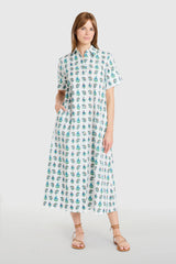 LIVRO Gibbons Dress in Beach Sprigs