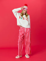 Candy Stripe Boxer Pant in Pink