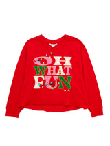 Red "Oh What Fun" Sweatshirt