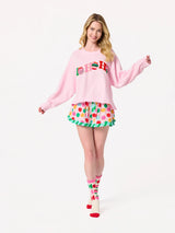 "Ho Ho Ho" Blush Sweatshirt