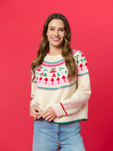 Fair Isle Double Knit Boxy Sweater