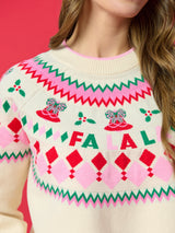 Fair Isle Double Knit Boxy Sweater