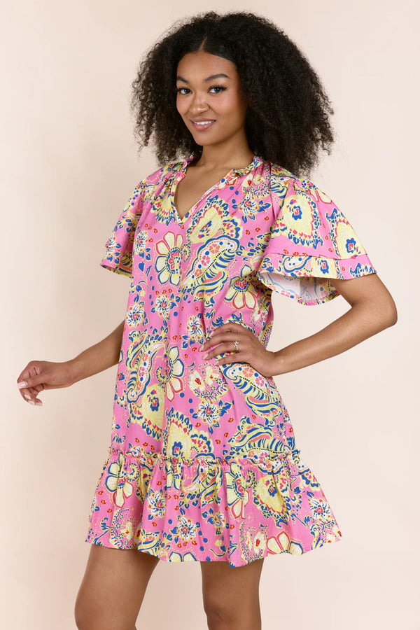 SOFIA Jael Dress in Flora Pink