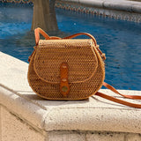 Ata Vine Saddle Bag Summer Resort Crossbody Bag