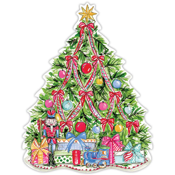 Christmas Tree with Gifts Die Cut Placemat