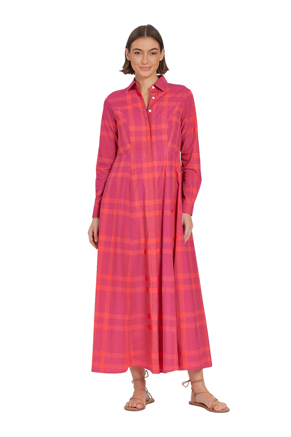 LIVRO Hollyberry Check Classic Shirtdress