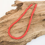 Rondelle Gemstone Layering Necklace 18” (multiple color options)