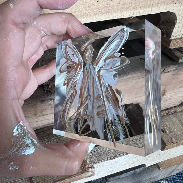 Neutral Angel Lucite Block