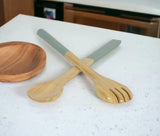 Large Bamboo Salad Servers (Multiple Color Options)