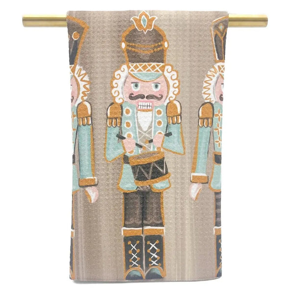 Aqua Nutcrackers Tea Towel Tea Towel