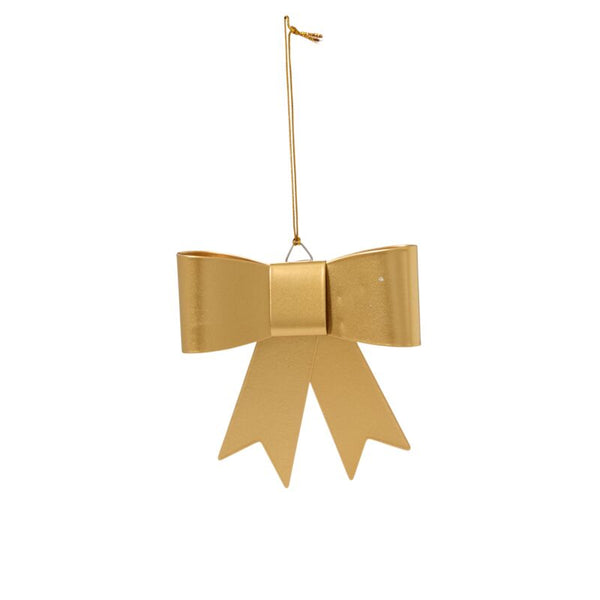 Perfect Bow Ornament in Gold
