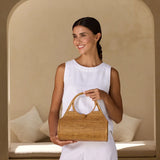 Ata Vine Handwoven Roll Handbag