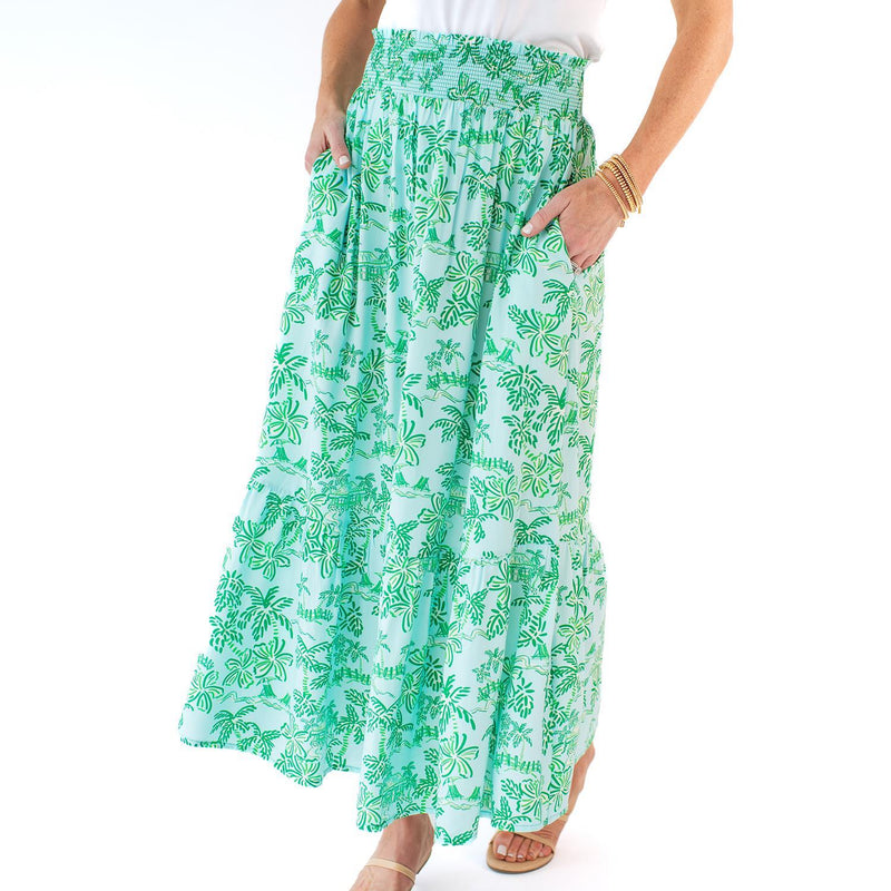 Vivian Skirt in Island Oasis Green