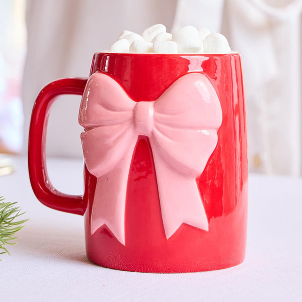 Organic Mug in Red and Pink