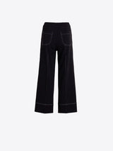 Wide Leg Black Trousers