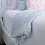 Laura Park Rosemary Stripe Lavender Throw Blanket