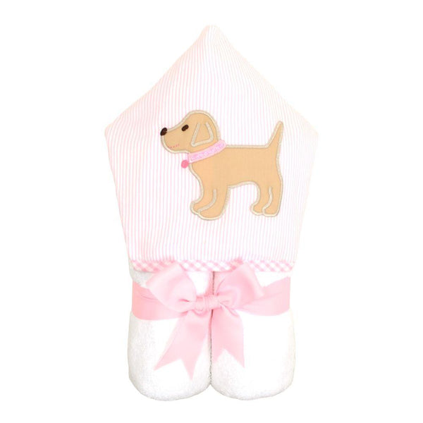 3 Marthas Pink Lab Puppy Everykid Towel