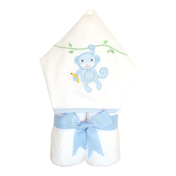 3 Marthas Blue Monkey Everykid Towel