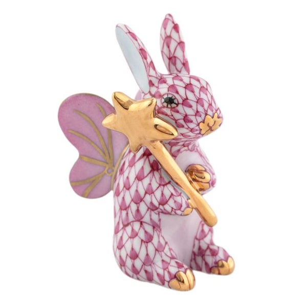 Herend Fairy Bunny in Raspberry
