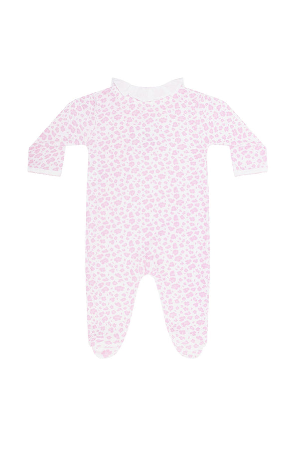 Nellapima Pink Cheetah Print Crossover Footie