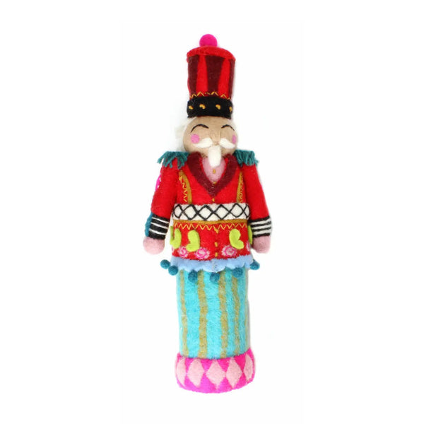 Felt Nutcracker Tree Topper - Christopher