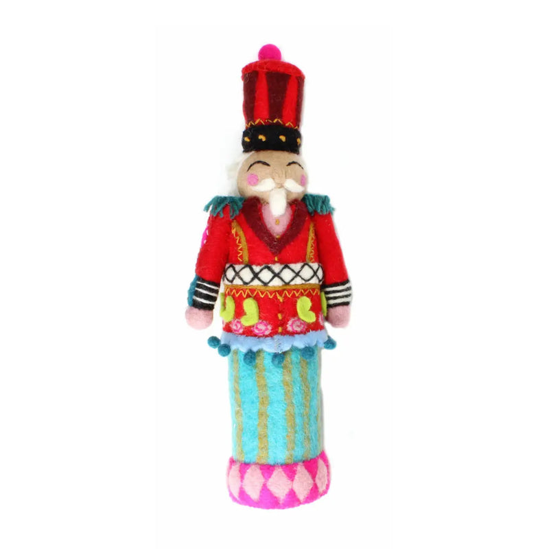 Felt Nutcracker Tree Topper - Christopher