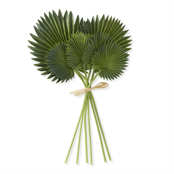 Real Touch Fan Palm Leaf Bundle (6 Stem Set)