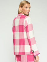 Pink Checked Blazer