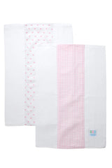 3 Marthas Set of Two Burp Cloths (Two Style Options)