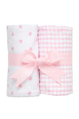 3 Marthas Set of Two Burp Cloths (Two Style Options)