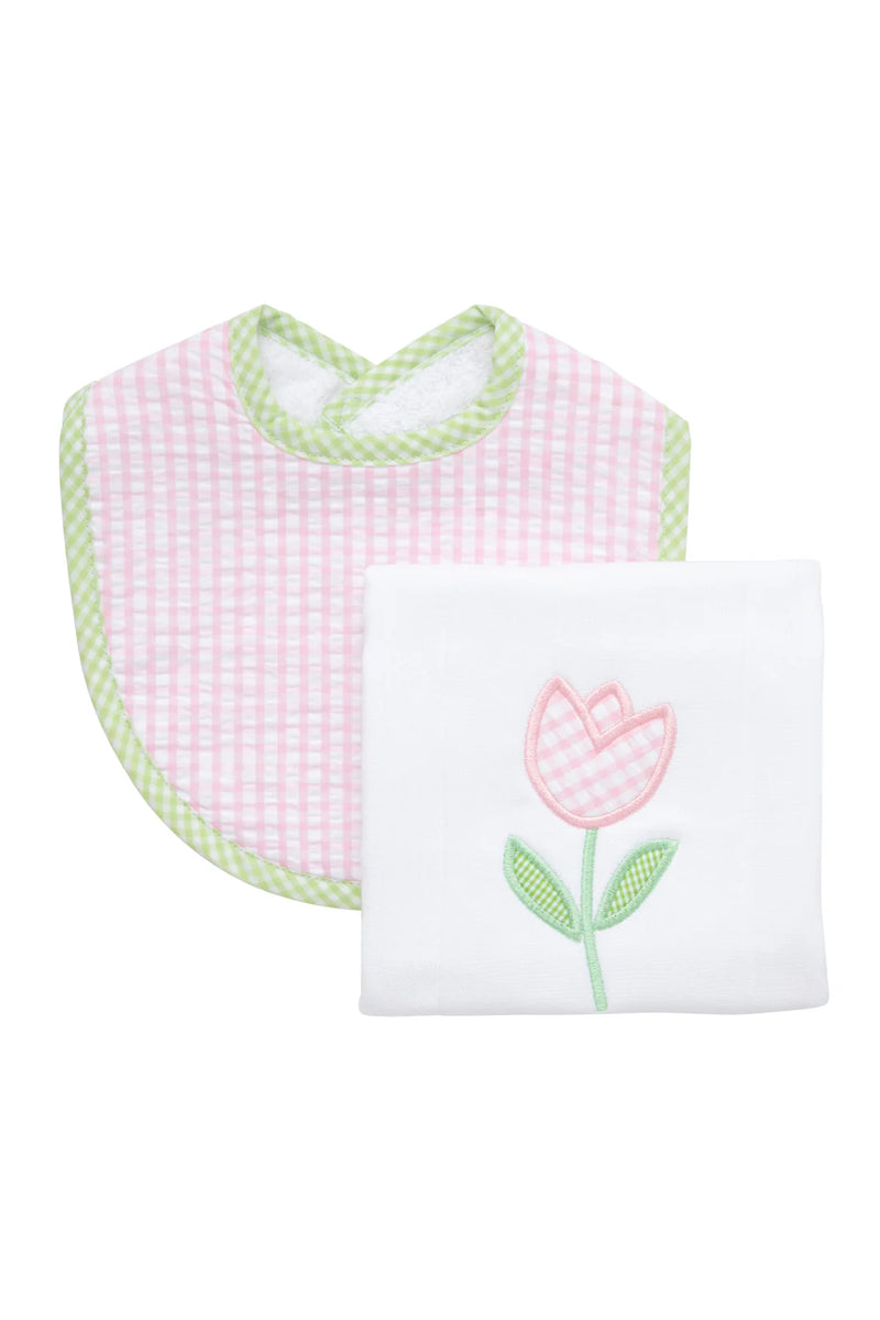 3 Marthas Tulip Basic Bib and Burp Cloth Boxed Set