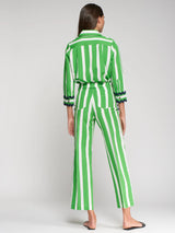 Green Striped Sailor Pants
