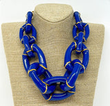 Parker Kennedy - "The Michelle" Chunky Bamboo Statement Necklace (Four Color Options)