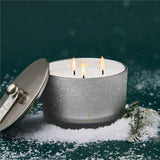 Thymes Frasier Fir Flocked 3 Wick Candle