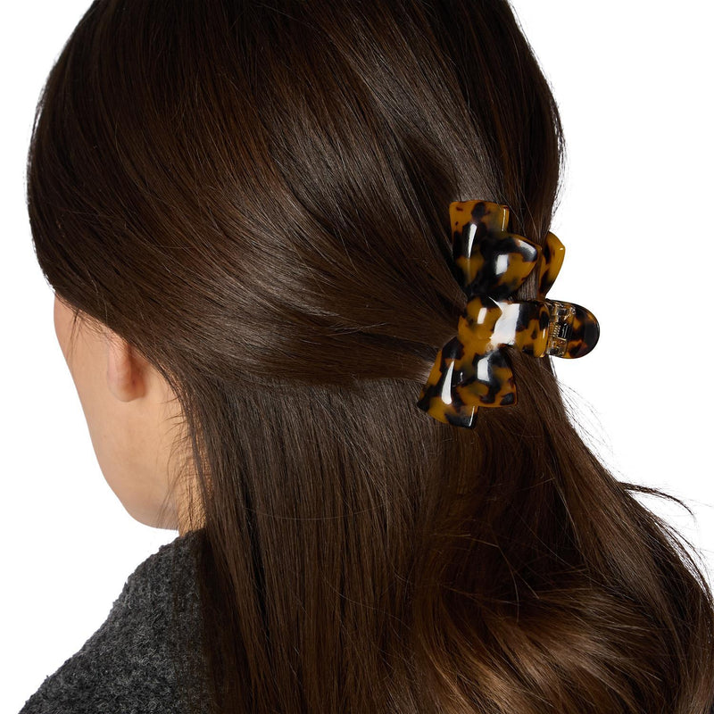 Tortoise Twist Set of Two Claw Clips in a Bow Shape