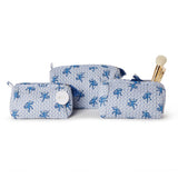 Blue Monkey Print Pouch (Three Size Options)