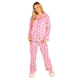 Pink Monkey Print Pink Pajamas (Multiple Size Options)