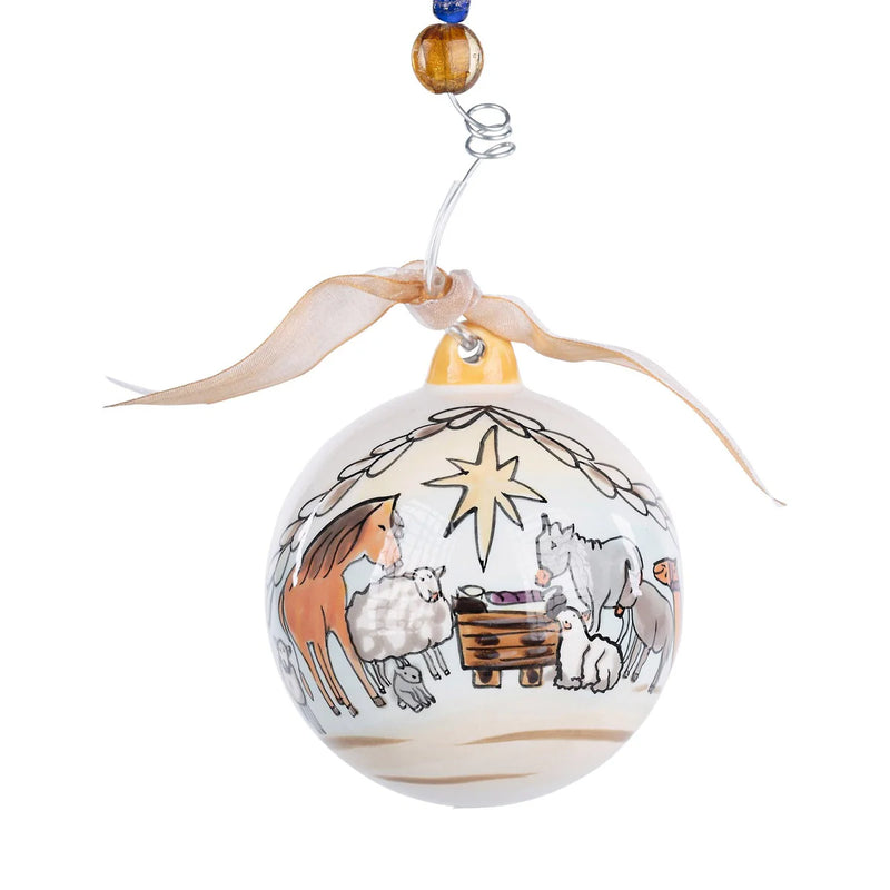 Thrill Of Hope With Animals Ornament