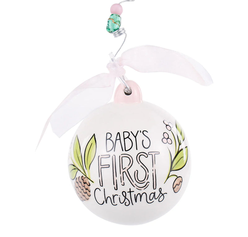 Baby Girl Deer 1st Christmas Ornament