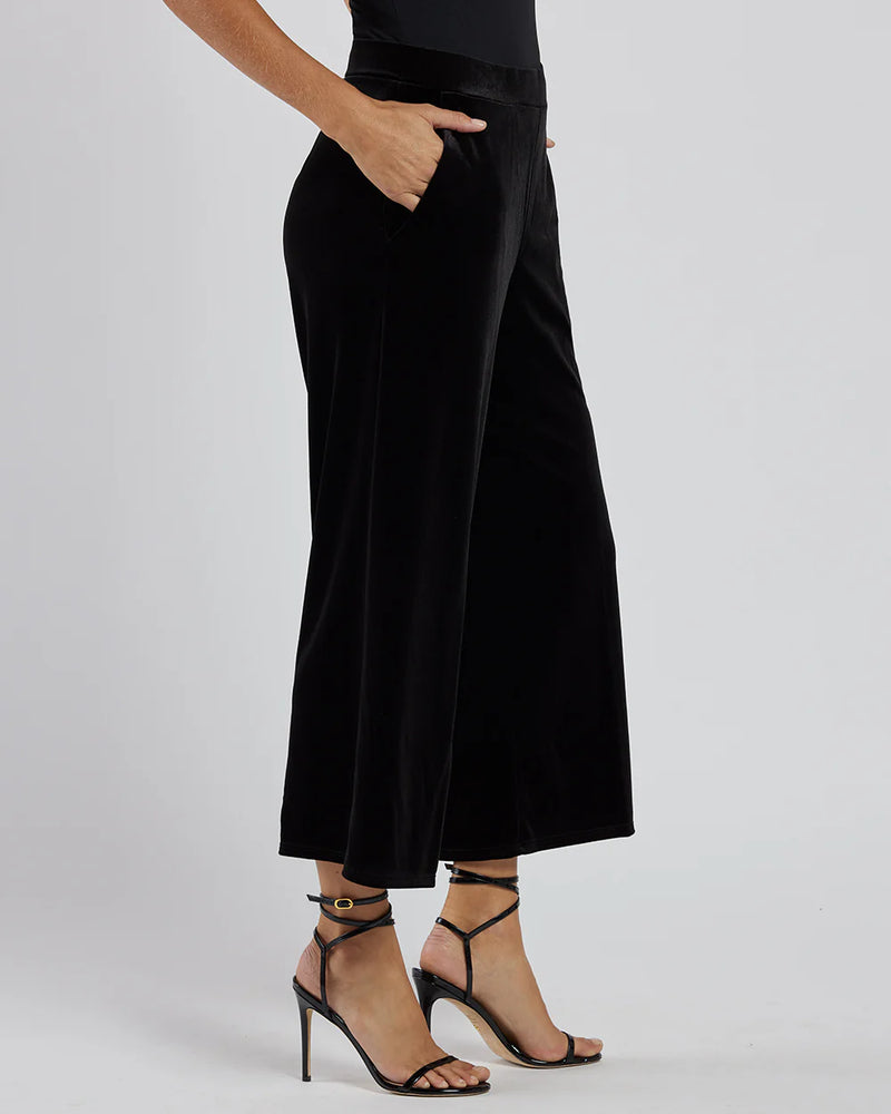 Jude Connally Lolly Pant in Black Stretch Velvet