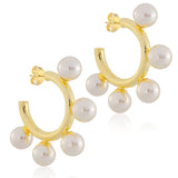 Sheila Fajl Gio Hoops in Pearl