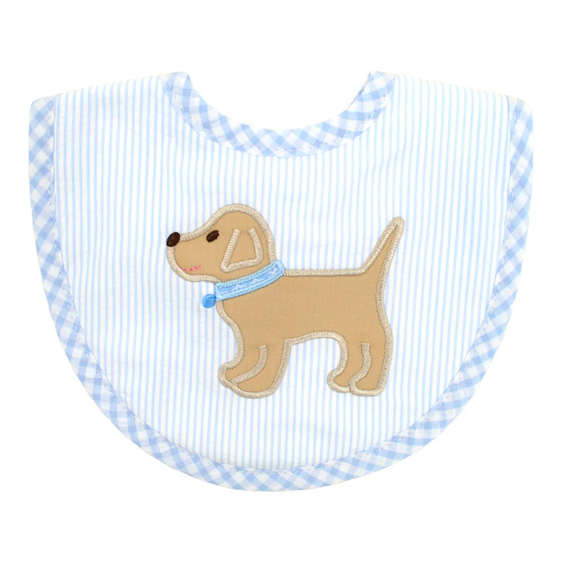 3 Marthas Blue Lab Puppy Medium Bib